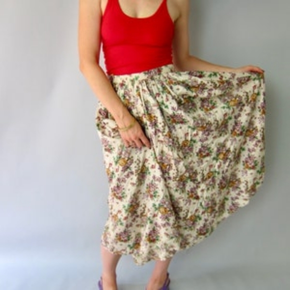 100% silk 70th vintage skirt - Picture 7 of 7